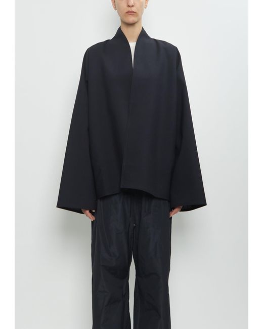Sofie D'Hoore Blue Ceylon Wool Kimono Jacket