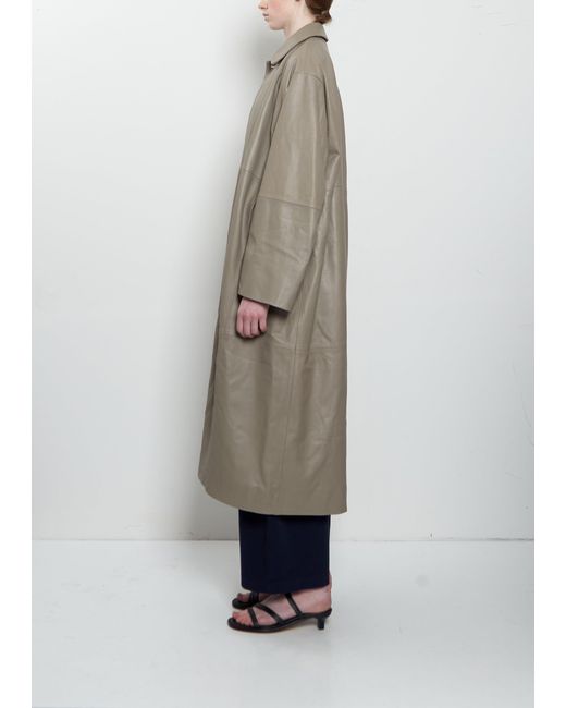 Lauren Manoogian Natural Napa Leather Car Coat