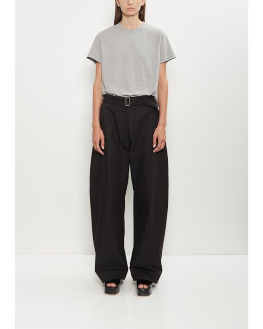 Studio Nicholson White Doring Cotton Blend Pant