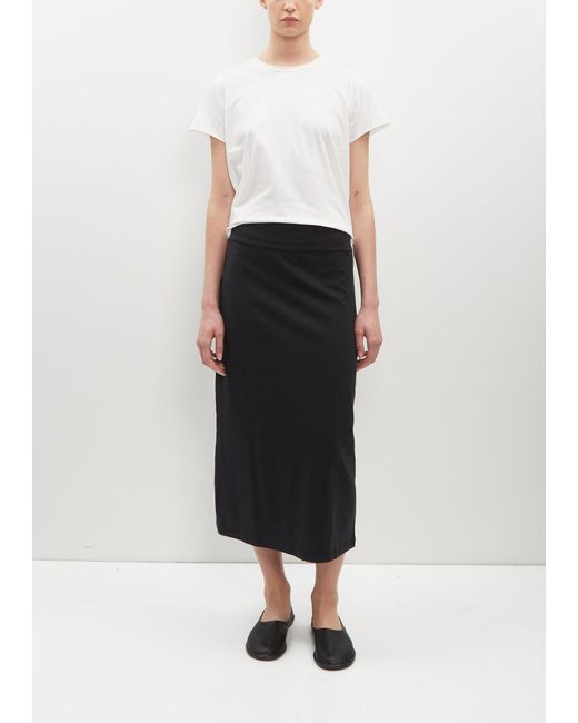 Labo.art White Penna Stretch Cotton Jersey Skirt