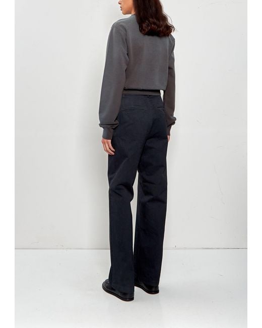 Auralee Black Finx Light Chino Pants