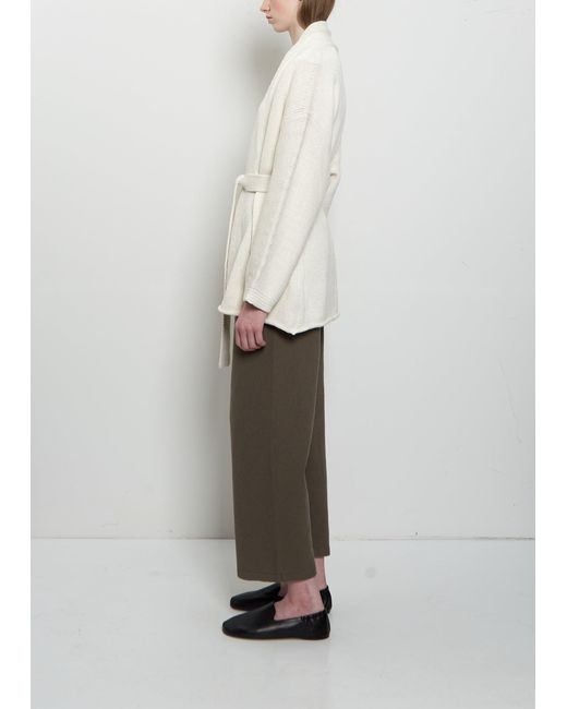 Lauren Manoogian White Coto Pima Cotton Cardigan