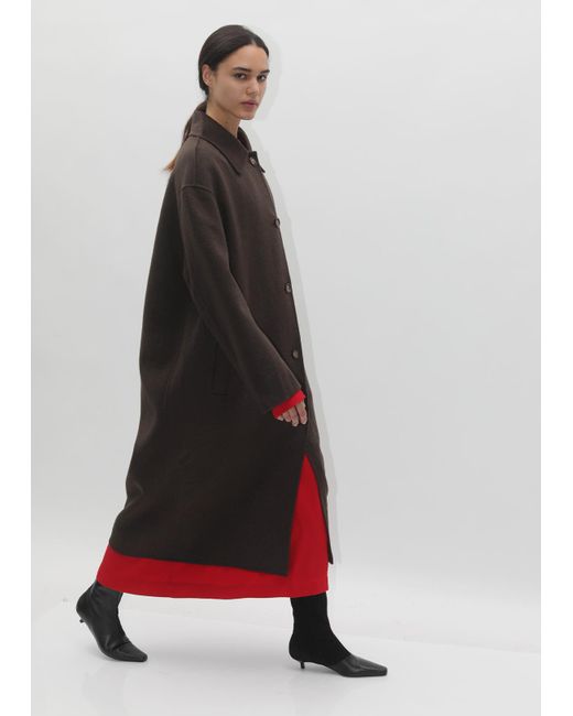 Red wool deals car coat