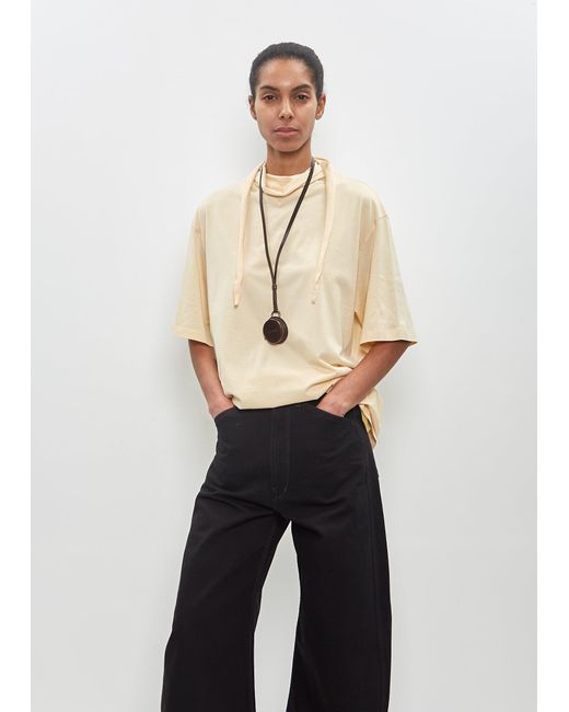 Lemaire Molded Tape Necklace in White | Lyst UK 