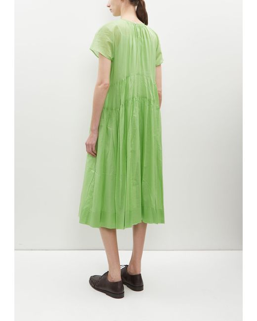 École de Curiosités Green Rachael Cotton Dress