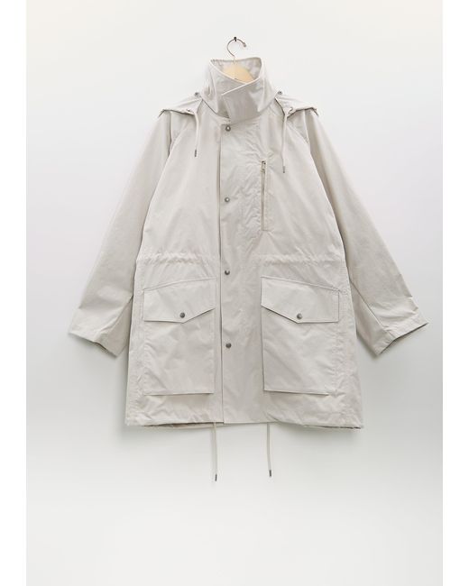 MHL by Margaret Howell White Stand Collar Parka