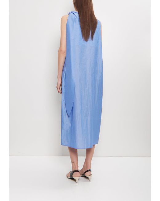ELEH Blue Bow Technical Cotton Dress