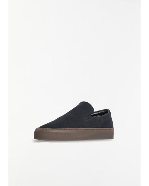 The Row White Mh Slip On Sneaker