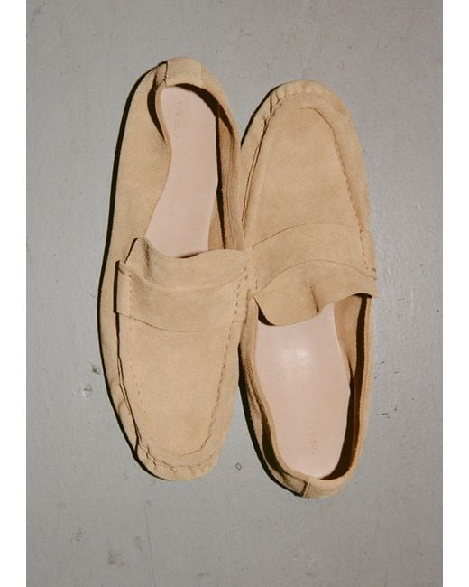 The Row White Soft Moccasin