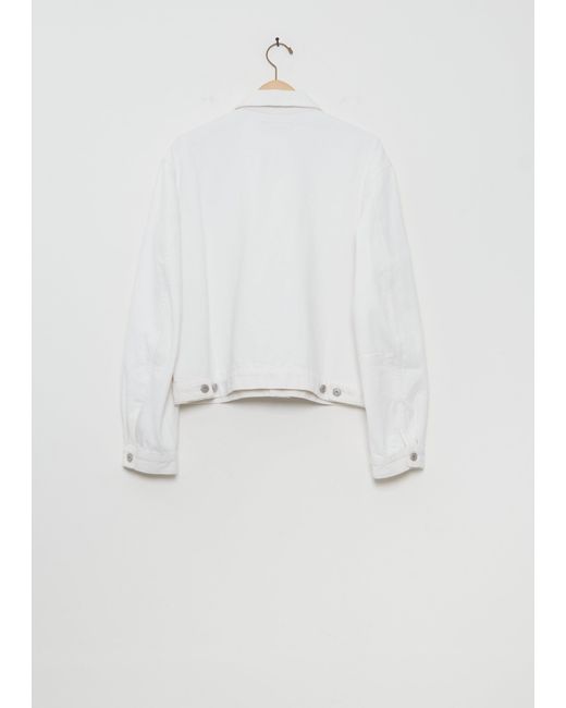 Lemaire White Denim Trucker Jacket