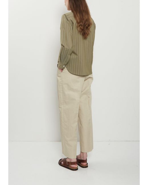 Margaret Howell Natural Simple Cotton Silk Shirt
