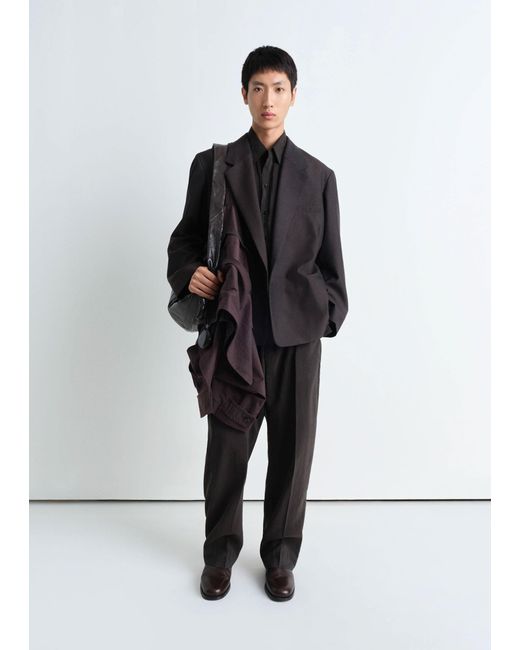 Lemaire Black Soft Double Breasted Jacket