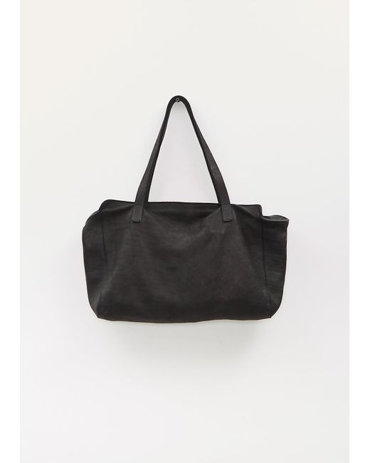 Guidi Black Medium Leather Handle Bag