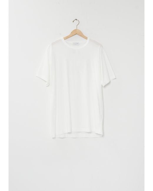Yohji Yamamoto White Round Neck T-shirt