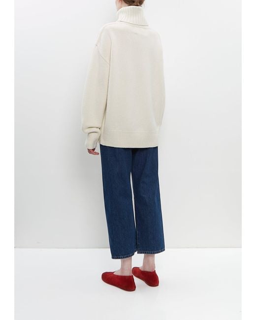Extreme Cashmere White Cashmere N°20 Oversize Xtra Sweater