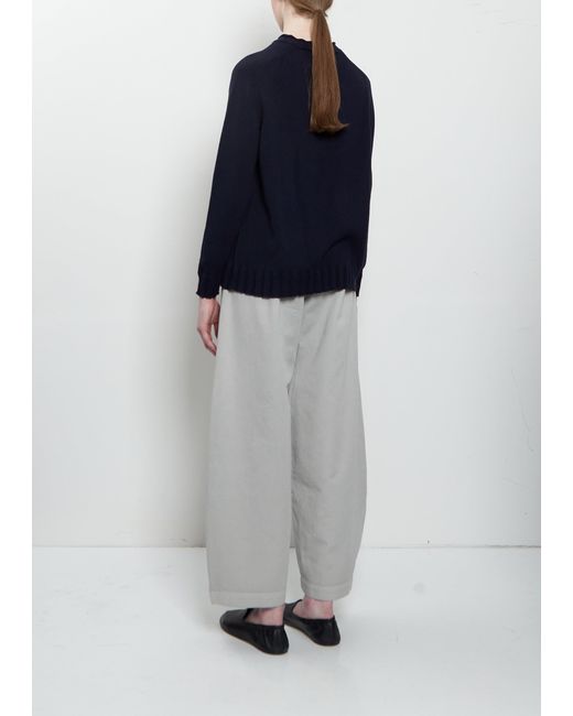 Labo.art Blue Bus Cotton Knitwear Crewneck Sweater