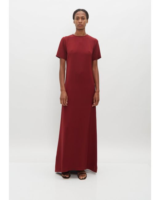 La Collection Red Celine Silk Dress