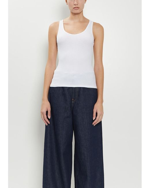 6397 Blue Luiza Organic Cotton Blend Tank