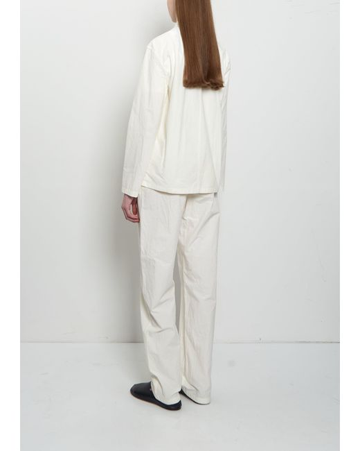 The Row White Behati Cotton Jacket