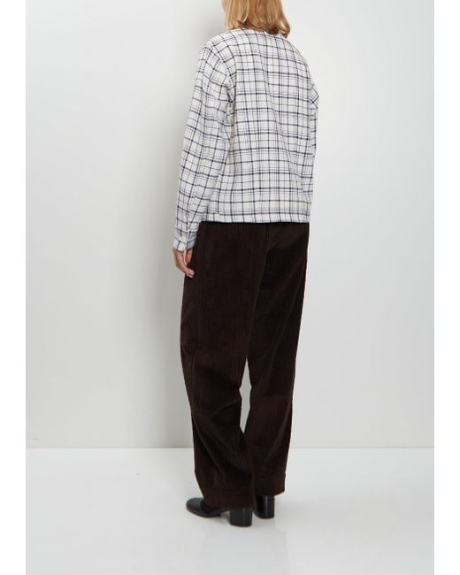 Meta Campania Collective Gray Juergen Wool Check Overshirt