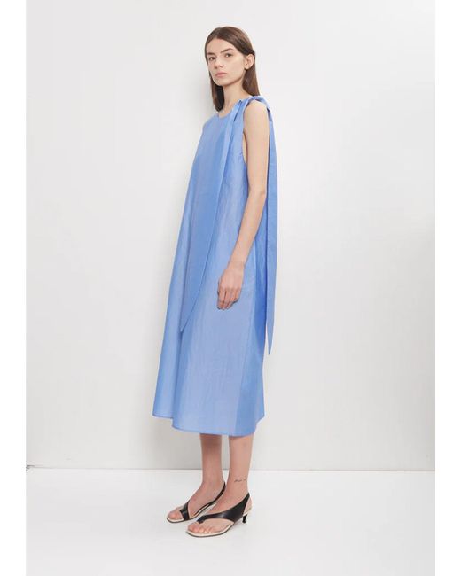 ELEH Blue Bow Technical Cotton Dress