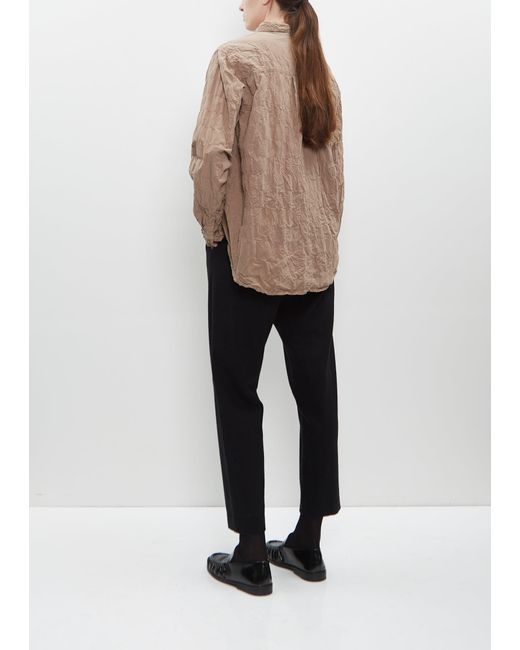 Pas De Calais Natural Classic Crinkle Cotton Blouse