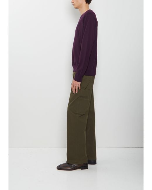 Dries Van Noten Purple Muchas Merino Wool Sweater