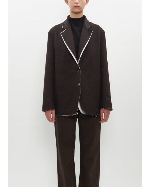 The Row Multicolor Textured Wool-cotton Lysandre Jacket
