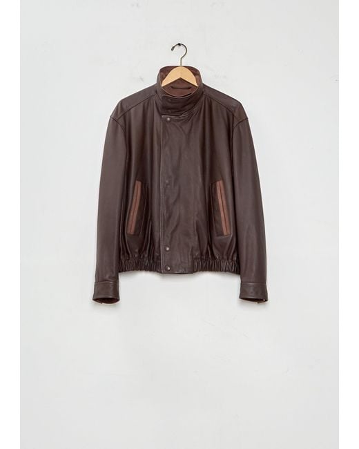 Lemaire Brown Soft Leather Blouson