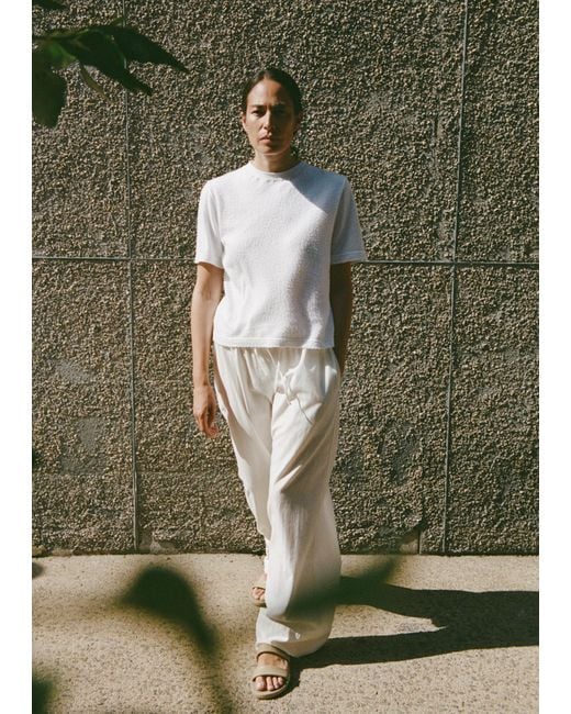 The Row White Foam Sandal