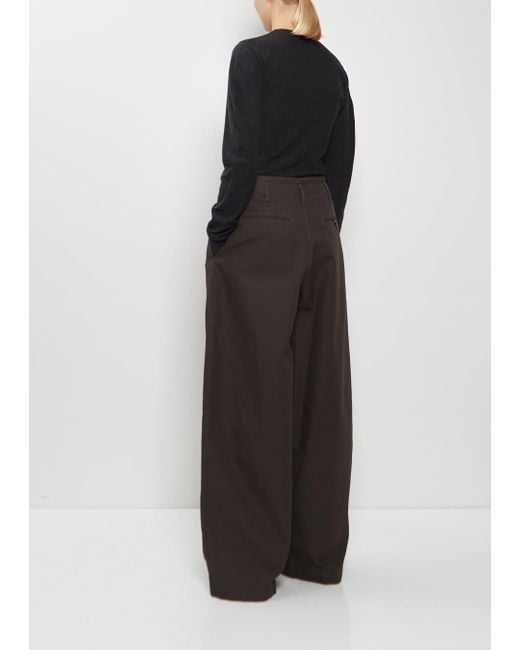Lemaire Black Large Cotton Chino