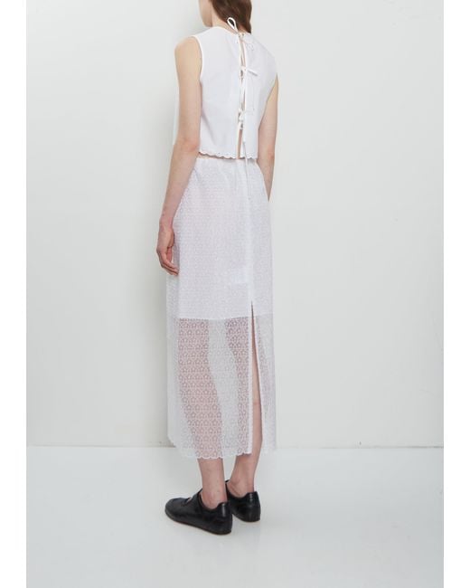 CECILIE BAHNSEN Black Deeba Cotton Top