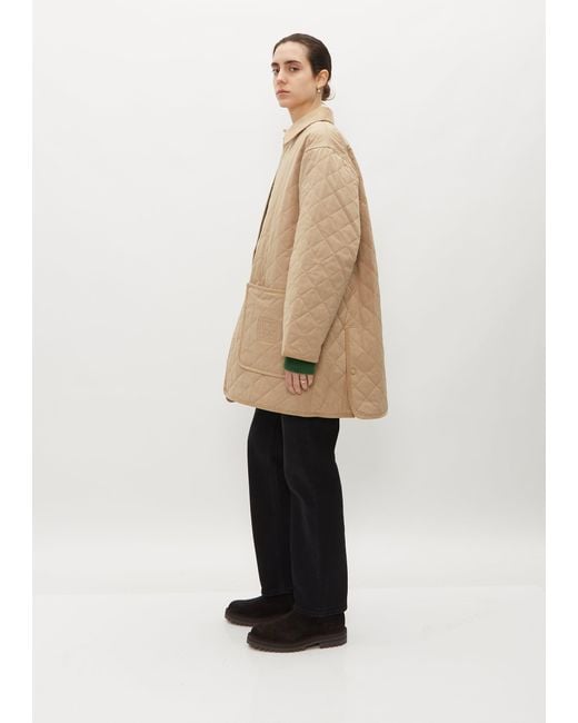 Totême Quilted Barn Jacket in Natural | Lyst UK