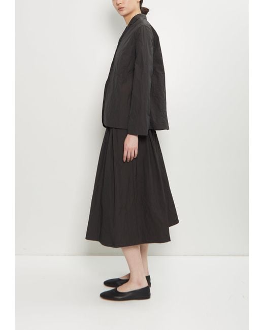 Apuntob Black Technical Notch Collar Light Jacket