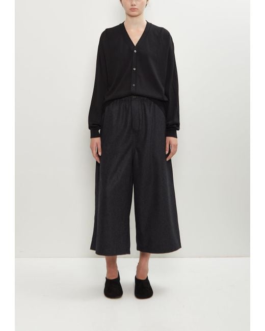 Sofie D'Hoore Black Ponce Virgin Wool Wide Pants