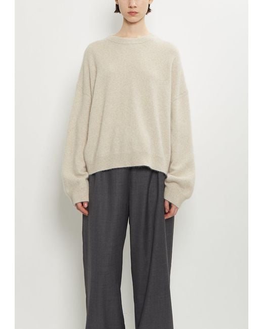 Loulou de Saison Natural Tristan Mercerized Wool Yak Sweater