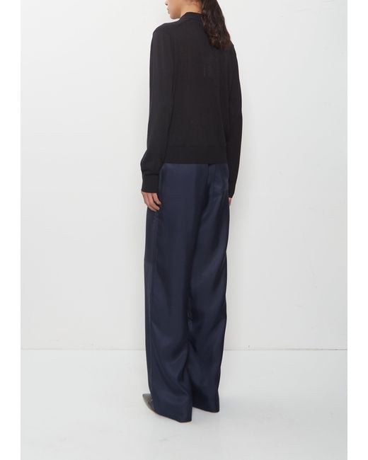 Loulou de Saison Black Miles Fine Cashmere Polo