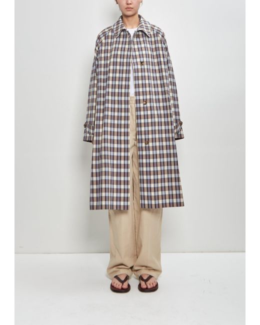The Row White Silk Cotton Tavishina Coat