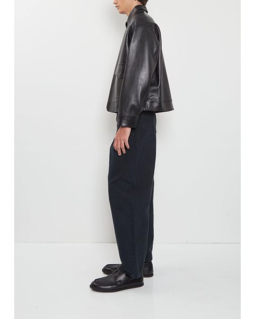 A.Presse Men Type A-2 Flight Leather Jacket in Black | Lyst