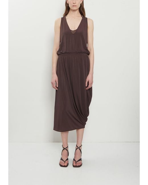 Lemaire Multicolor Double Layer Drape Dress