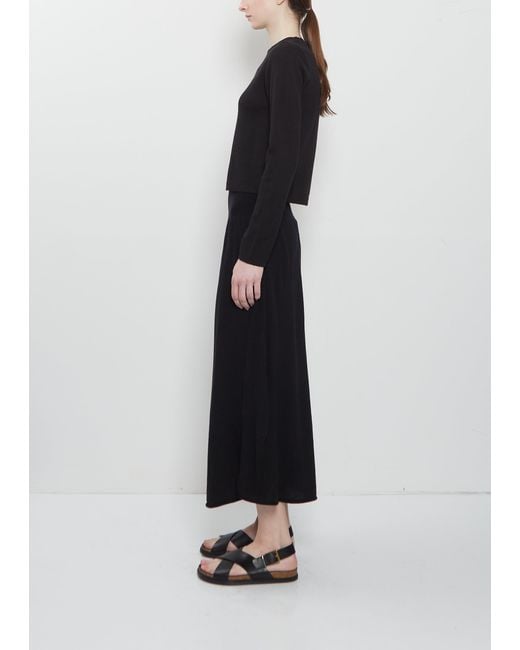 Extreme Cashmere Black N°451 Lisa Cotton Cashmere Top