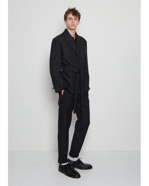 Setchu Black Origami Wool Blend Rubelia Jacket