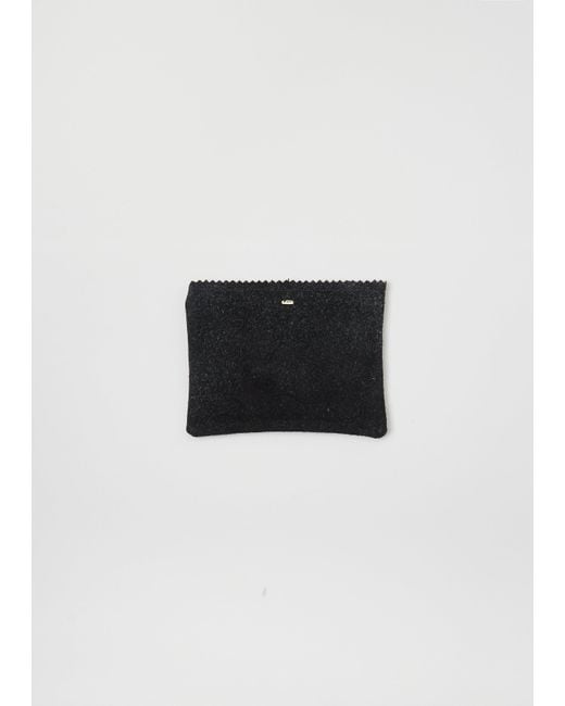 Dosa Black Zip Wallet, Small