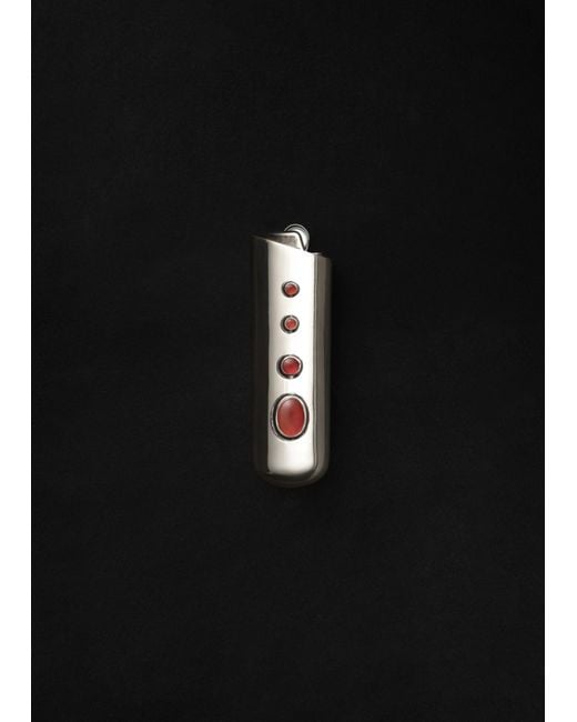Sophie Buhai Black Dust Silver Lighter Case