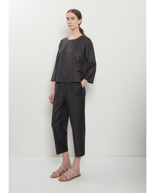 Dusan Black Wool Suit Pocket T-shirt