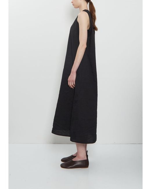 Sofie D'Hoore Black Doras Cotton Linen Tank Dress