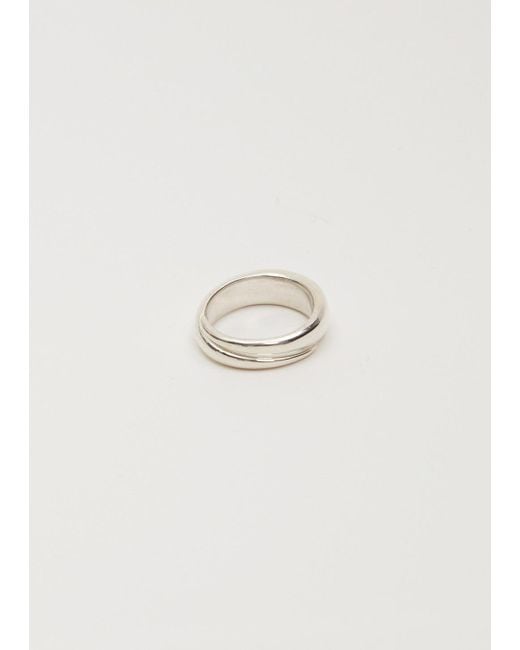 Sophie Buhai White Medium Winding Ring