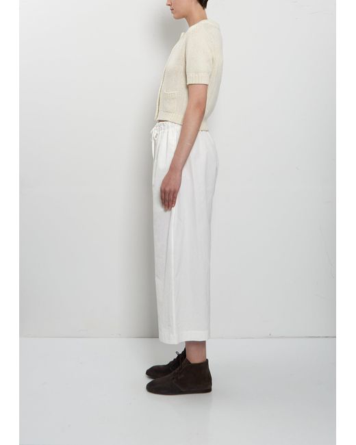 Wommelsdorff White Luca Short Sleeve Cashmere Cardigan