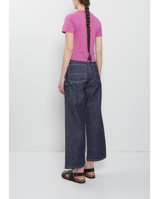 Extreme Cashmere Blue N°267 Tina Cotton Cashmere Top