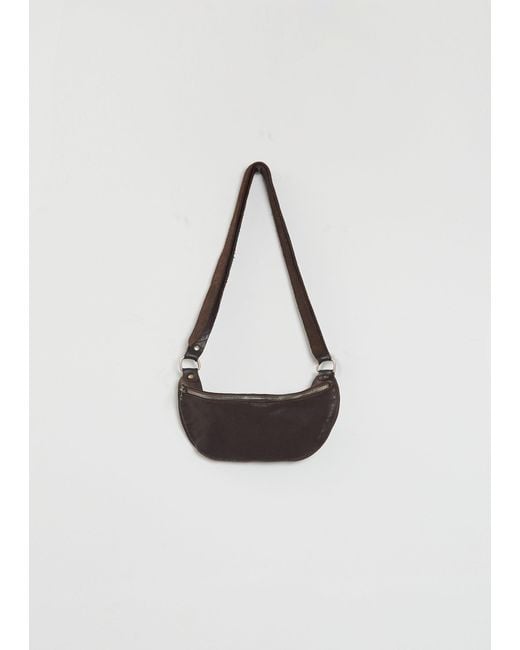 Guidi White Leather Belt Bag, Small